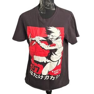Naruto Shirt Men's Kakashi Red Out Team 7 Leader T-Shirt Size XL‎